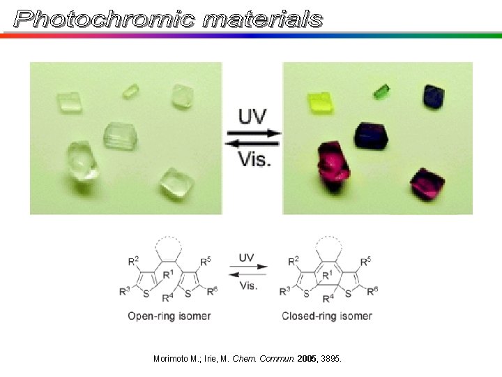 Morimoto M. ; Irie, M. Chem. Commun. 2005, 3895. Morimoto M. ; Irie, M. Chem. Commun. 2005, 3895.