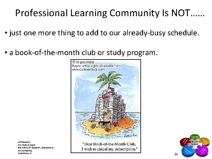 A Professional Learning Community Is NOT…… • just one more thing to add to