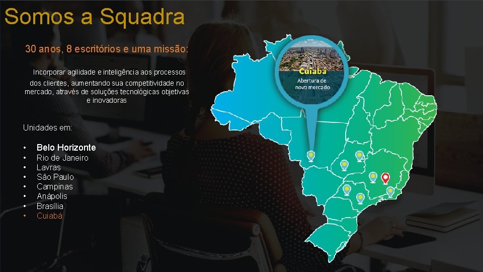 Somos a Squadra 30 anos, 8 escritórios e uma missão: Incorporar agilidade e inteligência