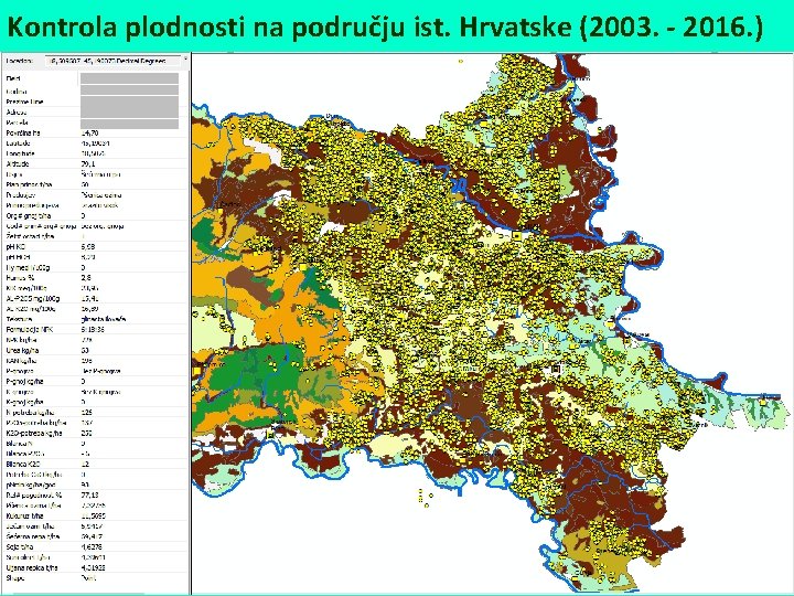 Kontrola plodnosti na području ist. Hrvatske (2003. - 2016. ) 