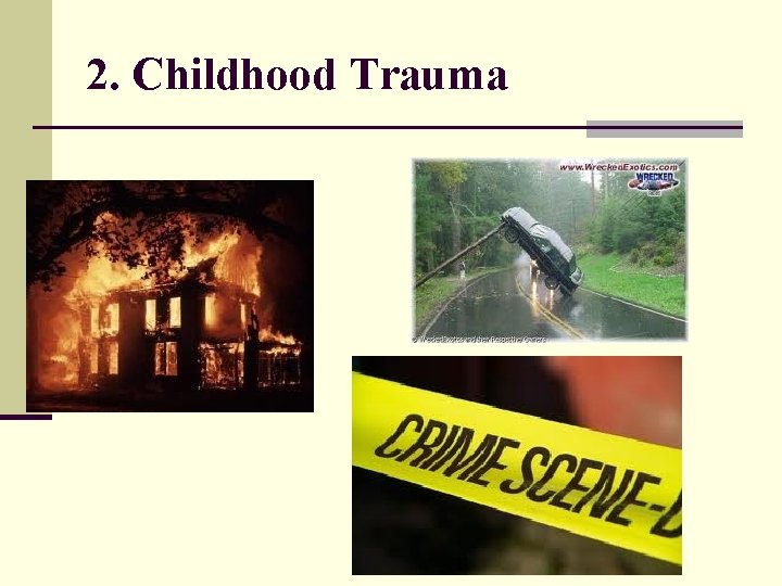 2. Childhood Trauma 