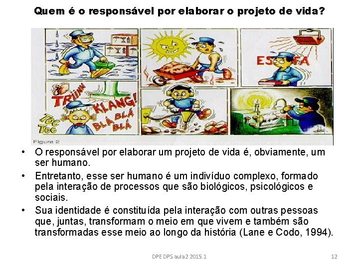 Quem é o responsável por elaborar o projeto de vida? • O responsável por