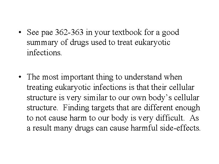 • See pae 362 -363 in your textbook for a good summary of • See pae 362 -363 in your textbook for a good summary of