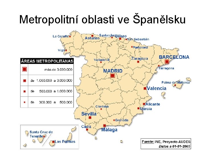 Metropolitní oblasti ve Španělsku 
