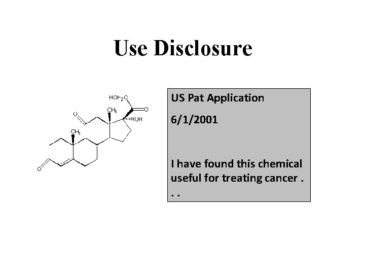 Use Disclosure US Pat Application 6/1/2001 I have found this chemical useful for treating