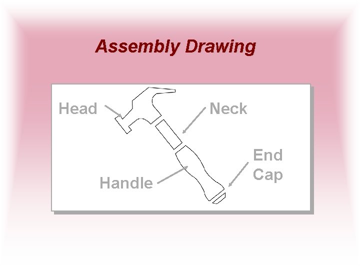 Assembly Drawing Head Neck Handle End Cap 