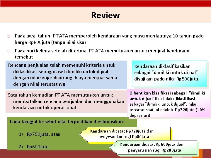 Review Pada awal tahun, PT ATA memperoleh kendaraan yang masa manfaatnya 10 tahun pada Review Pada awal tahun, PT ATA memperoleh kendaraan yang masa manfaatnya 10 tahun pada