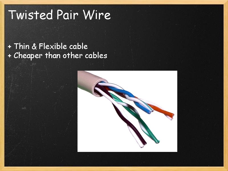 Twisted Pair Wire + Thin & Flexible cable + Cheaper than other cables 