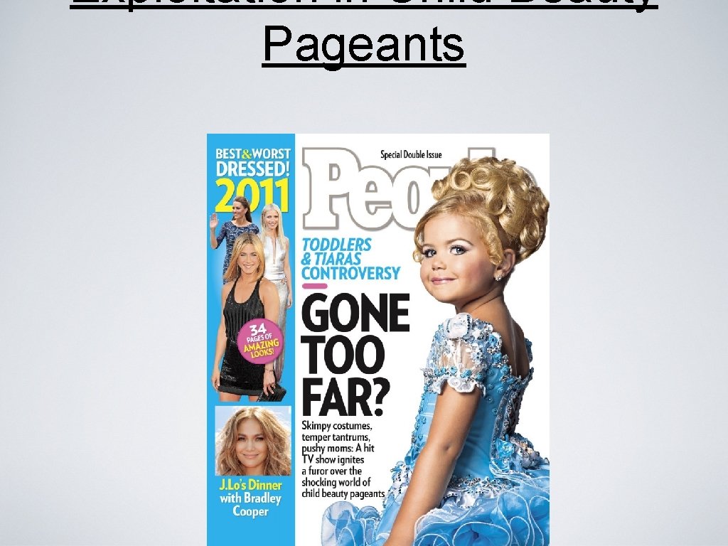 Exploitation in Child Beauty Pageants 