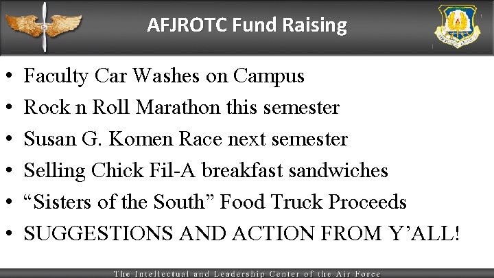 AFJROTC Fund Raising • • • Faculty Car Washes on Campus Rock n Roll