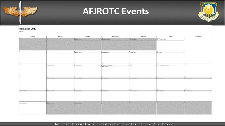 AFJROTC Events 