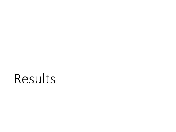 Results Results