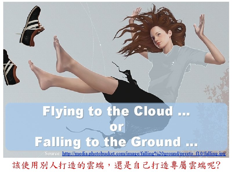 Flying to the Cloud. . . or Falling to the Ground. . . Source: