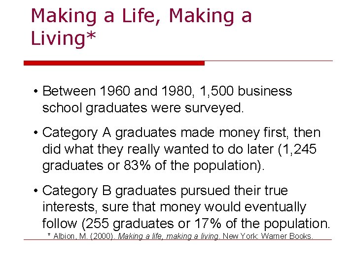 Making a Life, Making a Living* • Between 1960 and 1980, 1, 500 business