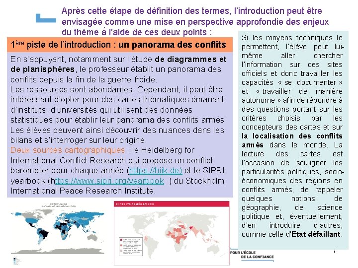 Après cette étape de définition des termes, l’introduction peut être envisagée comme une mise