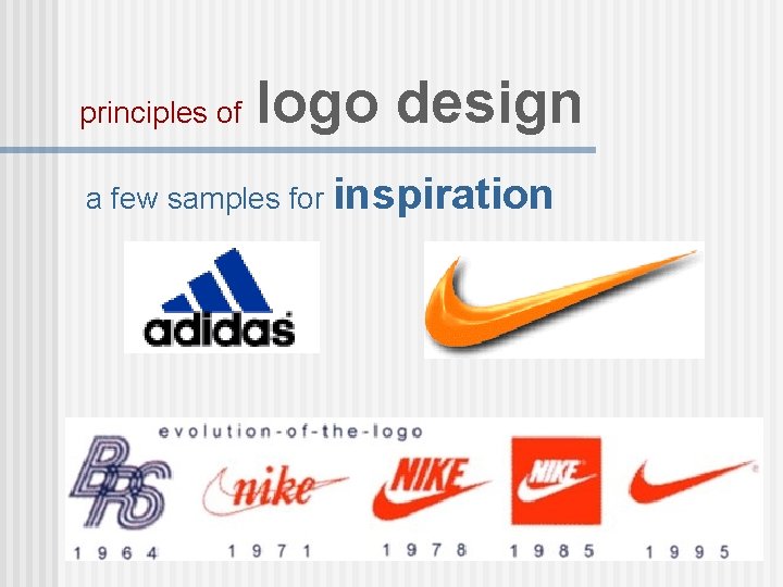 principles of logo design a few samples for inspiration 