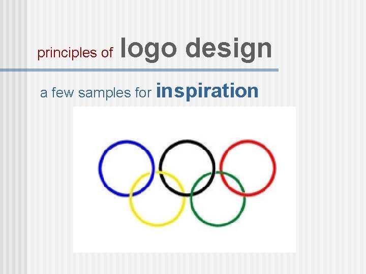 principles of logo design a few samples for inspiration 