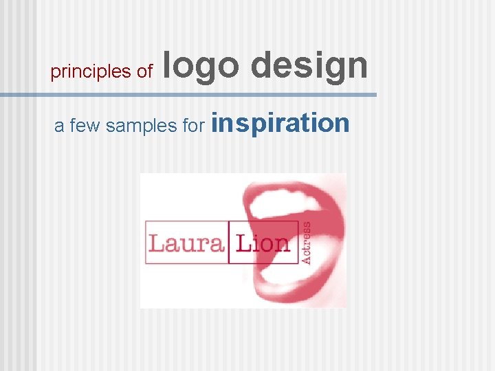 principles of logo design a few samples for inspiration 