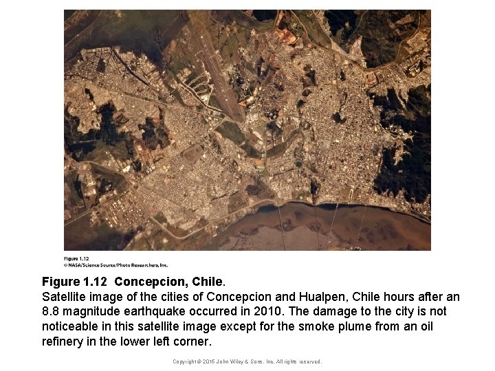 Figure 1. 12 Concepcion, Chile. Satellite image of the cities of Concepcion and Hualpen,