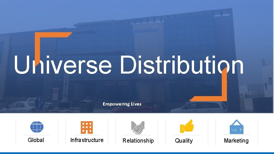 Universe Distribution Empowering Lives Global Infrastructure Relationship Quality Marketing 