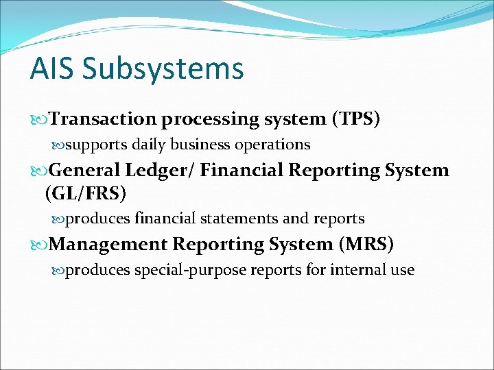 Chapter 1 The Information System An Accountants Perspective