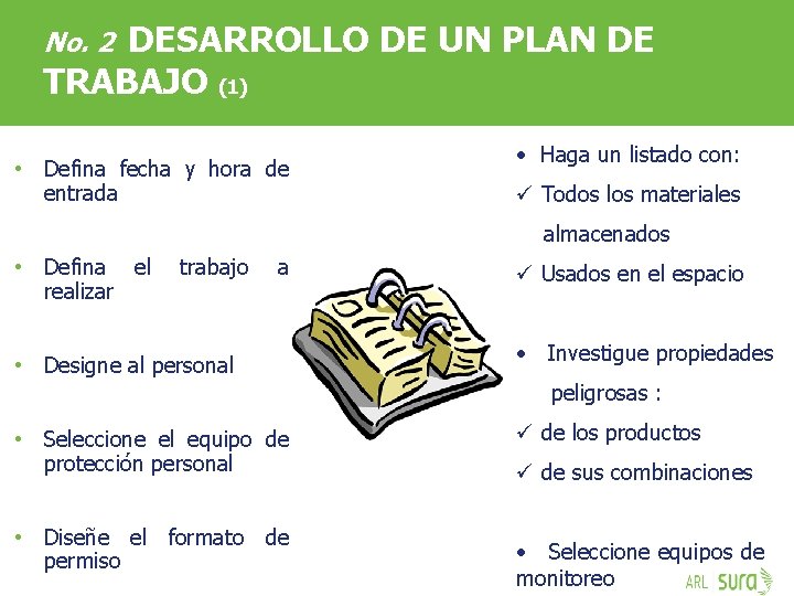 DESARROLLO DE UN PLAN DE TRABAJO (1) No. 2 • Defina fecha y hora