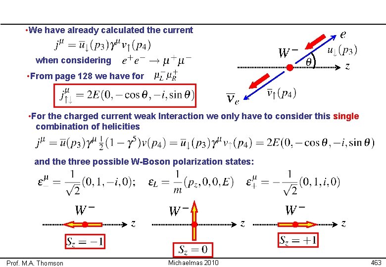  • We have already calculated the current when considering • From page 128