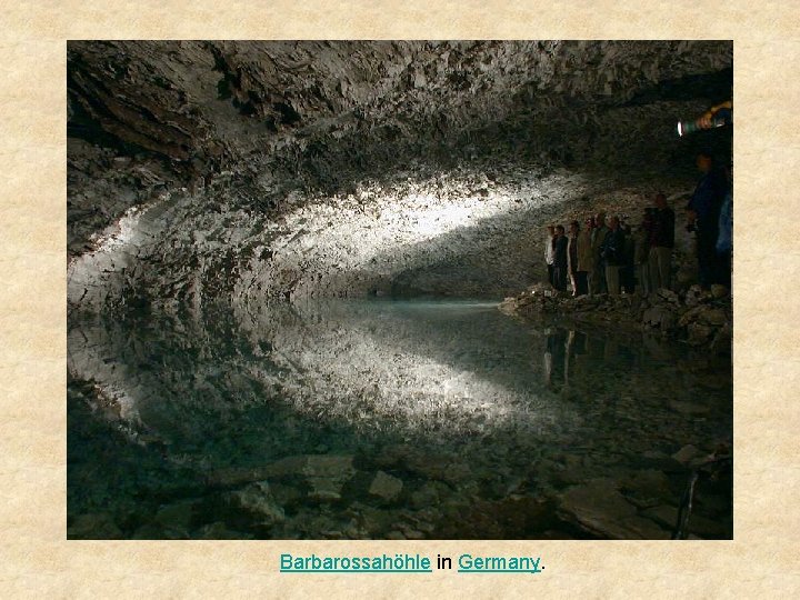 Barbarossahöhle in Germany. 