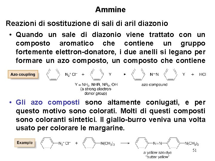 Ammine Reazioni di sostituzione di sali di aril diazonio • Quando un sale di