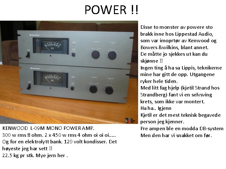 POWER !! KENWOOD L-09 M MONO POWER AMP. 300 w rms 8 ohm. 2 POWER !! KENWOOD L-09 M MONO POWER AMP. 300 w rms 8 ohm. 2