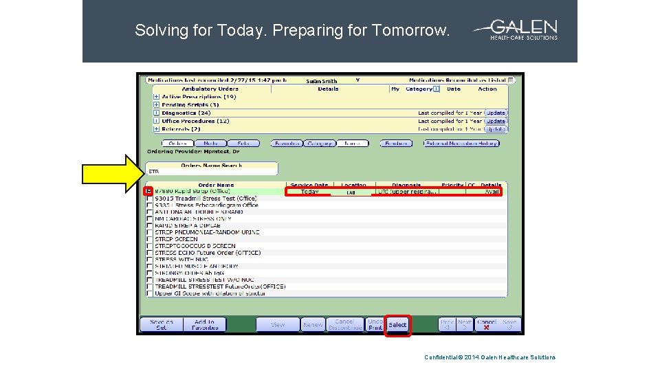 Solving for Today. Preparing for Tomorrow. SLIDE HEADLINE Susan Smith LAB Confidential © 2014