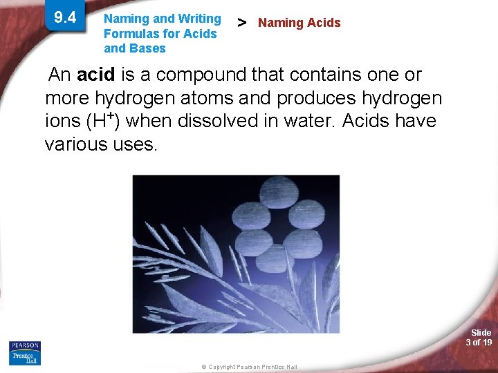9. 4 Naming and Writing Formulas for Acids and Bases > Naming Acids An