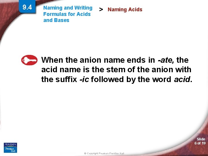 9. 4 Naming and Writing Formulas for Acids and Bases > Naming Acids When