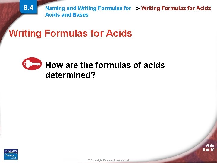 9. 4 Naming and Writing Formulas for Acids and Bases > Writing Formulas for