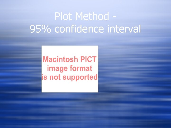 Plot Method 95% confidence interval for s-1 df, p=0. 05 