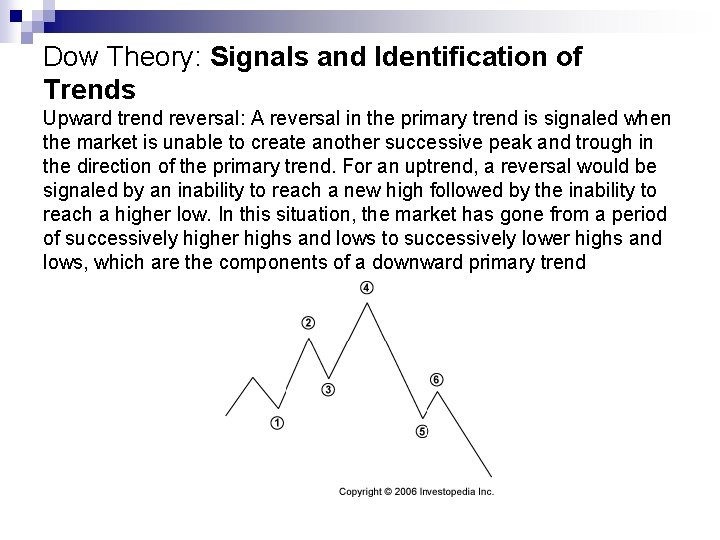 Dow Theory: Signals and Identification of Trends Upward trend reversal: A reversal in the Dow Theory: Signals and Identification of Trends Upward trend reversal: A reversal in the
