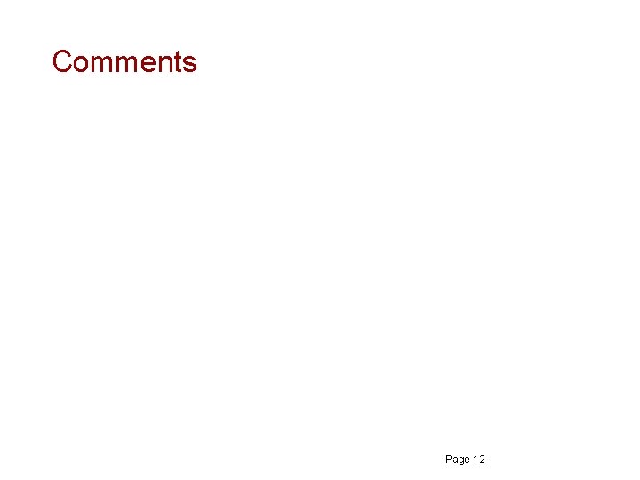 Comments Page 12 Comments Page 12