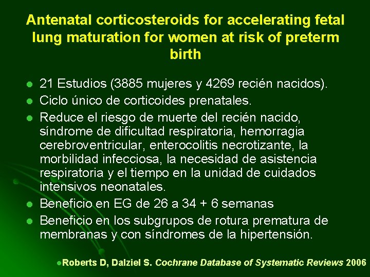 Antenatal corticosteroids for accelerating fetal lung maturation for women at risk of preterm birth