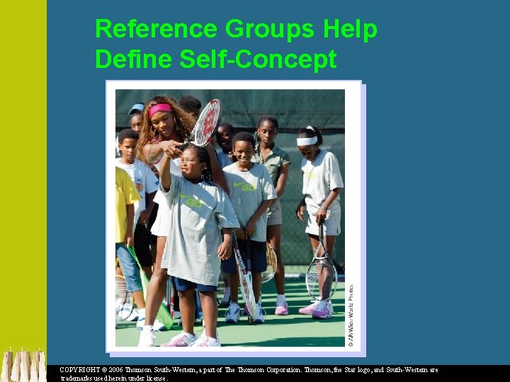 Reference Groups Help Define Self-Concept COPYRIGHT © 2006 Thomson South-Western, a part of The