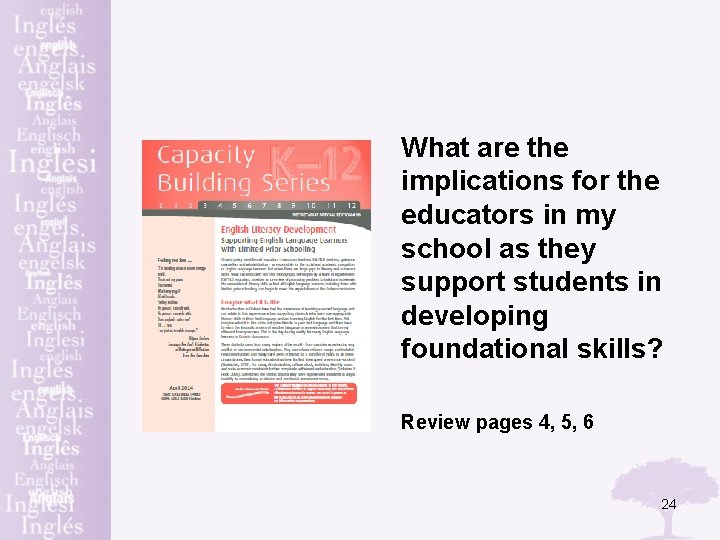 What are the implications for the educators in my school as they support students