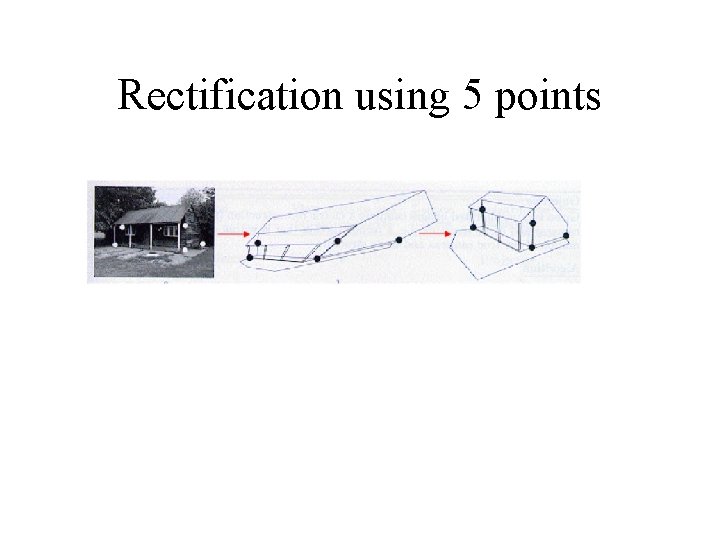Rectification using 5 points 