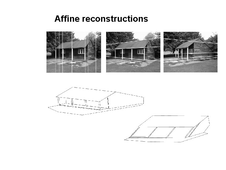 Affine reconstructions 