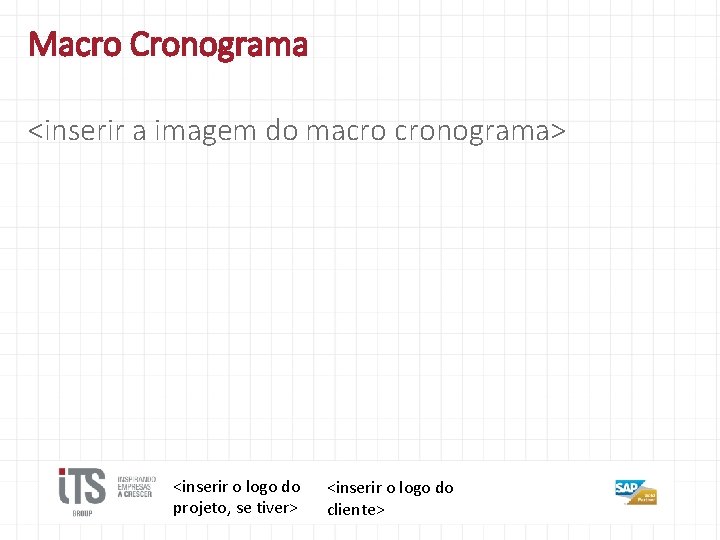 Macro Cronograma <inserir a imagem do macro cronograma> <inserir o logo do projeto, se