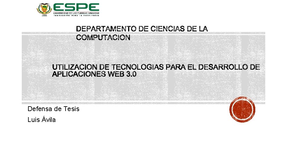 Defensa de Tesis Luis Ávila 