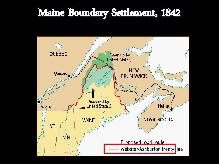 Maine Boundary Settlement, 1842 