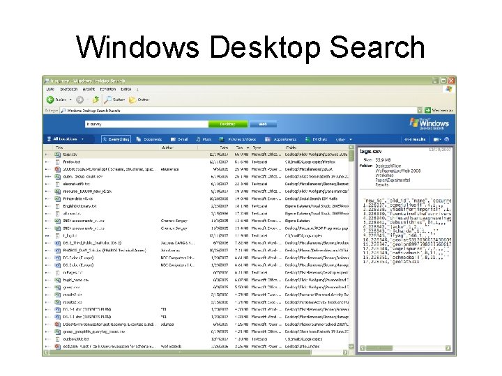 Windows Desktop Search 
