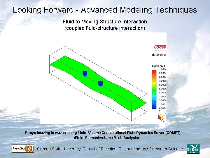 Looking Forward - Advanced Modeling Techniques Fluid to Moving Structure Interaction (coupled fluid-structure interaction) Looking Forward - Advanced Modeling Techniques Fluid to Moving Structure Interaction (coupled fluid-structure interaction)