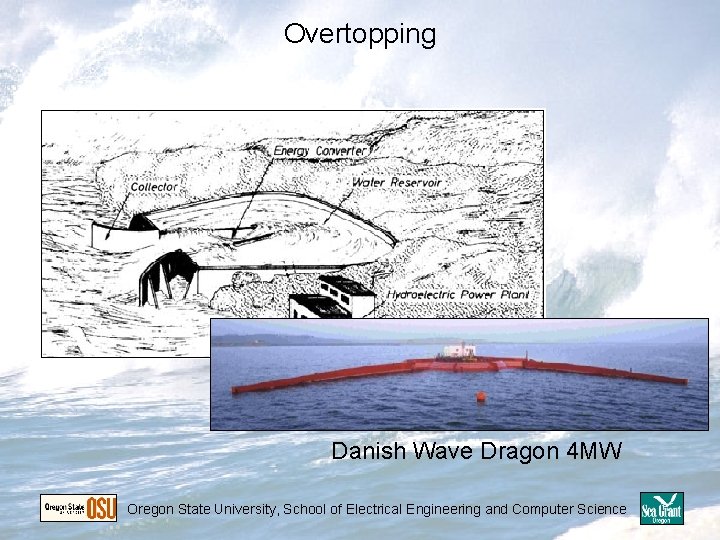 Overtopping Danish Wave Dragon 4 MW Oregon State University, School of Electrical Engineering and Overtopping Danish Wave Dragon 4 MW Oregon State University, School of Electrical Engineering and