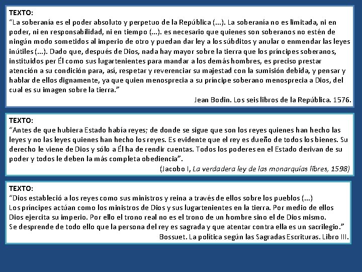 TEXTO: “La soberanía es el poder absoluto y perpetuo de la República (. .