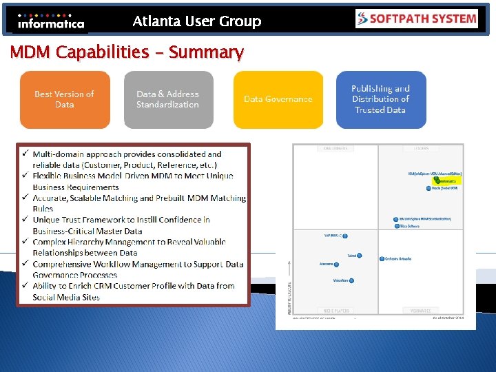 Atlanta User Group MDM Capabilities - Summary Atlanta User Group MDM Capabilities - Summary